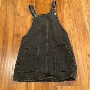 topshop moto denim overall dress
